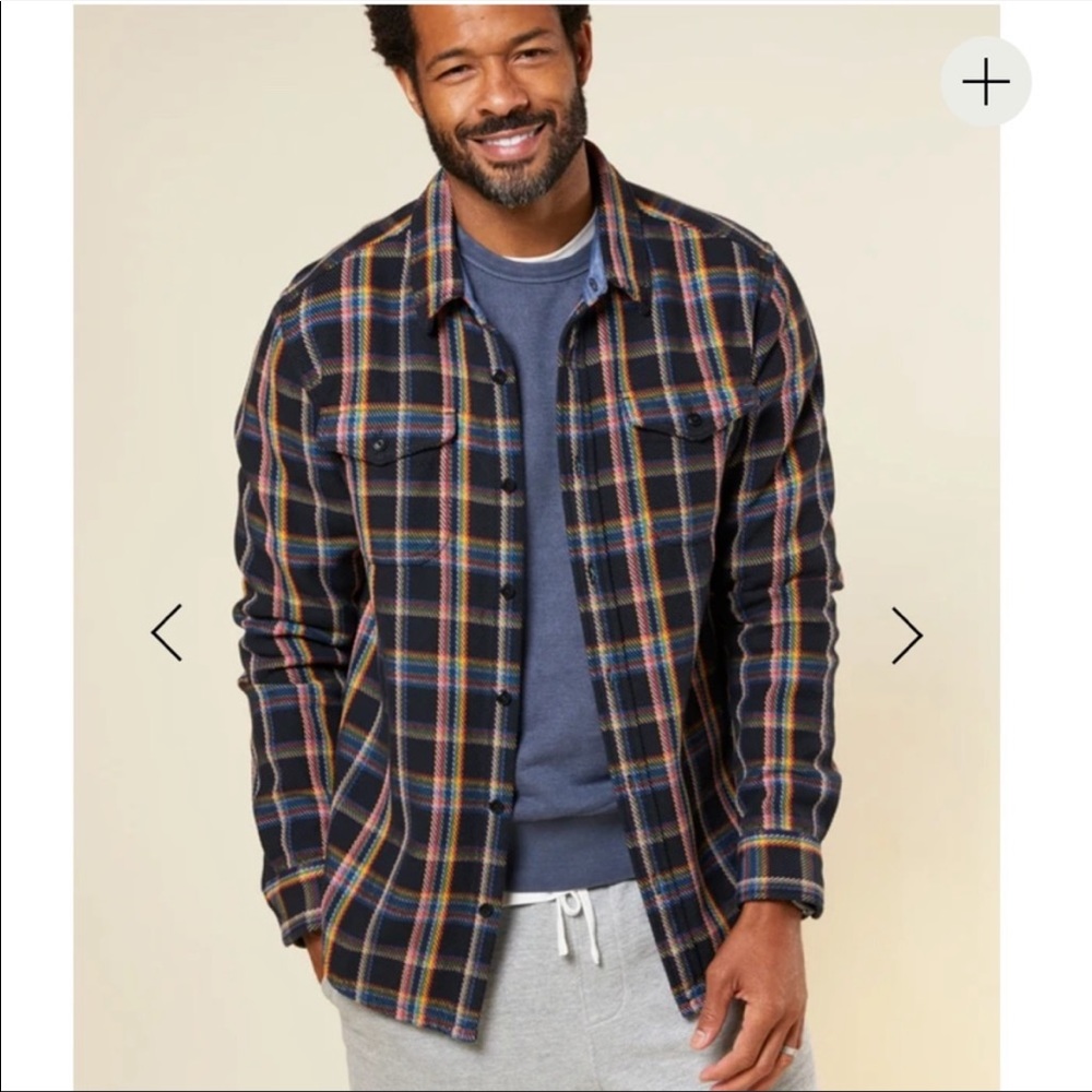 Men’s Outerknown Check Organic Cotton Button Up Blanket Shirt